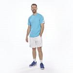 Babolat Play Crew Neck Tee Cyan Blue